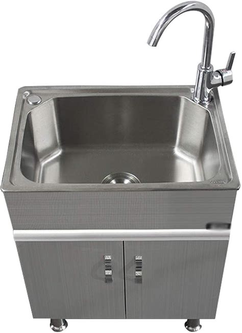 stainless steel laundry cabinet sink|stainless steel laundry utility sink.